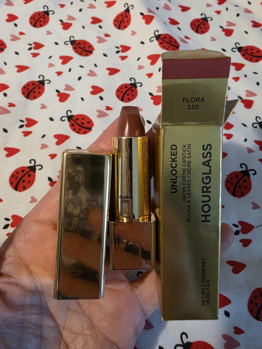 Hourglass Unlocked Creme Lipstick - Flora 330 (Warm Rose-Brown)